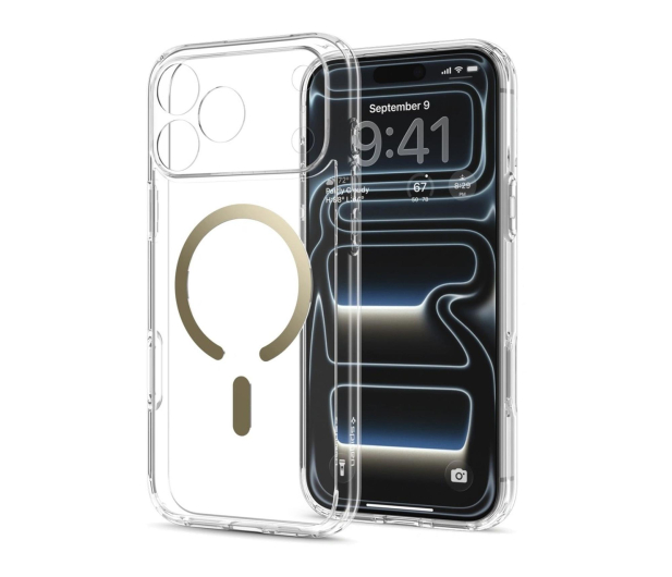 Spigen Ultra Hybrid MagSafe do iPhone 18 Pro/17 Pro (clear gold) - 1586384 - zdjęcie 3